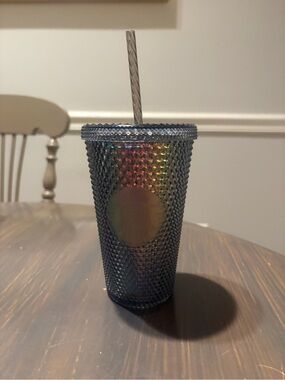 Starbucks | Dining | Starbucks 24 Oz Double Wall Glow In The Dark Black  Light Uv Slime Green Cold Cup | Poshmark